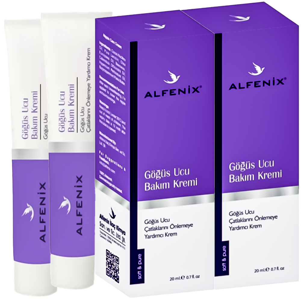 Alfenix, Lanolin göğüs ucu kremi, meme ucu kremi, 20ml 2 adet, 40ml