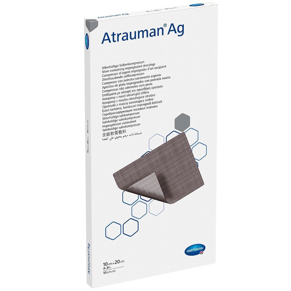 Atrauman Ag 10 X 20 Cm Gümüş içerikli Yara Bakım Örtüsü (10 Adet) 