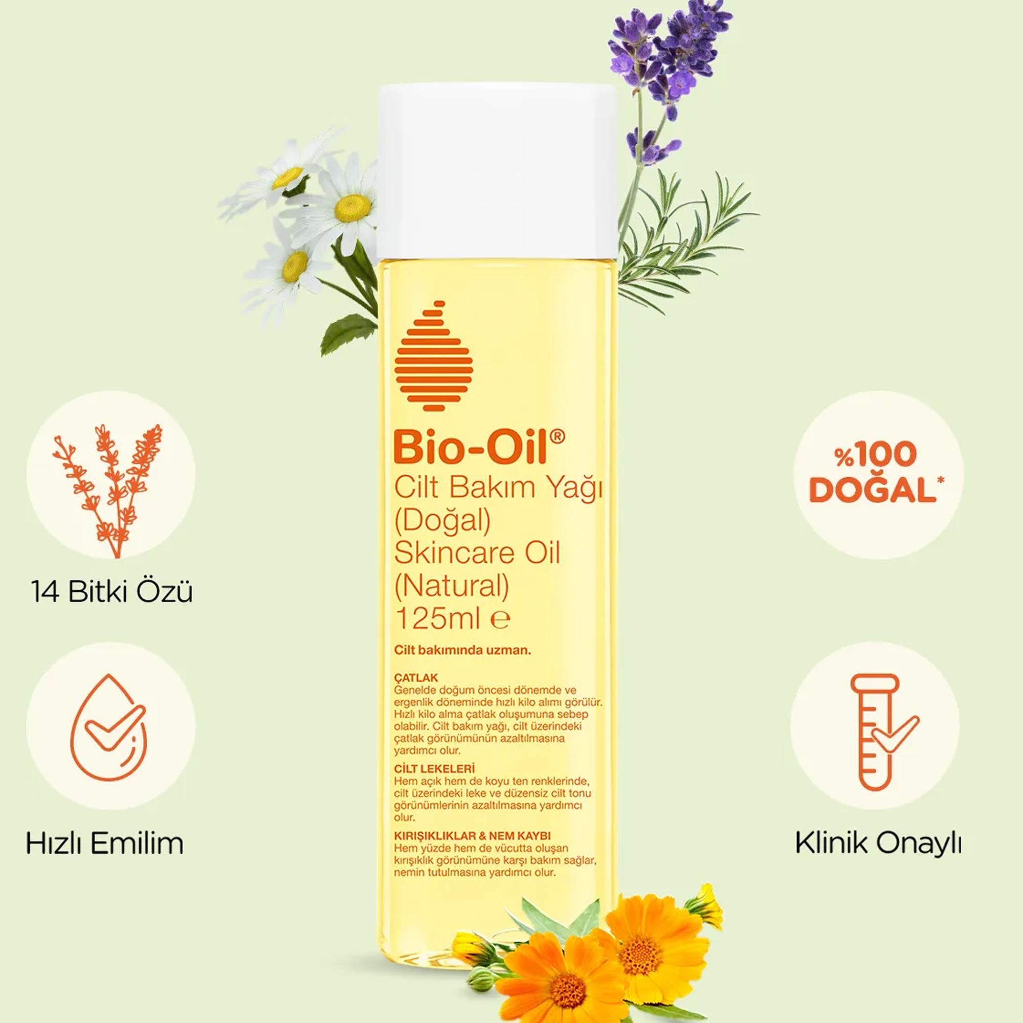 Bio-oil, % 100 Natural, çatlak karşıtı, leke karşıtı doğal cilt bakım Yağı 125ml 