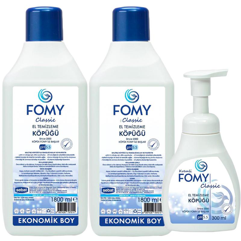 Fomy%20Standart%20Köpük%20Sabun%201800ml%20adet%20+300ml,%20Ph:%205.5,%20dermatolojik%20raporlu,%20Kremli