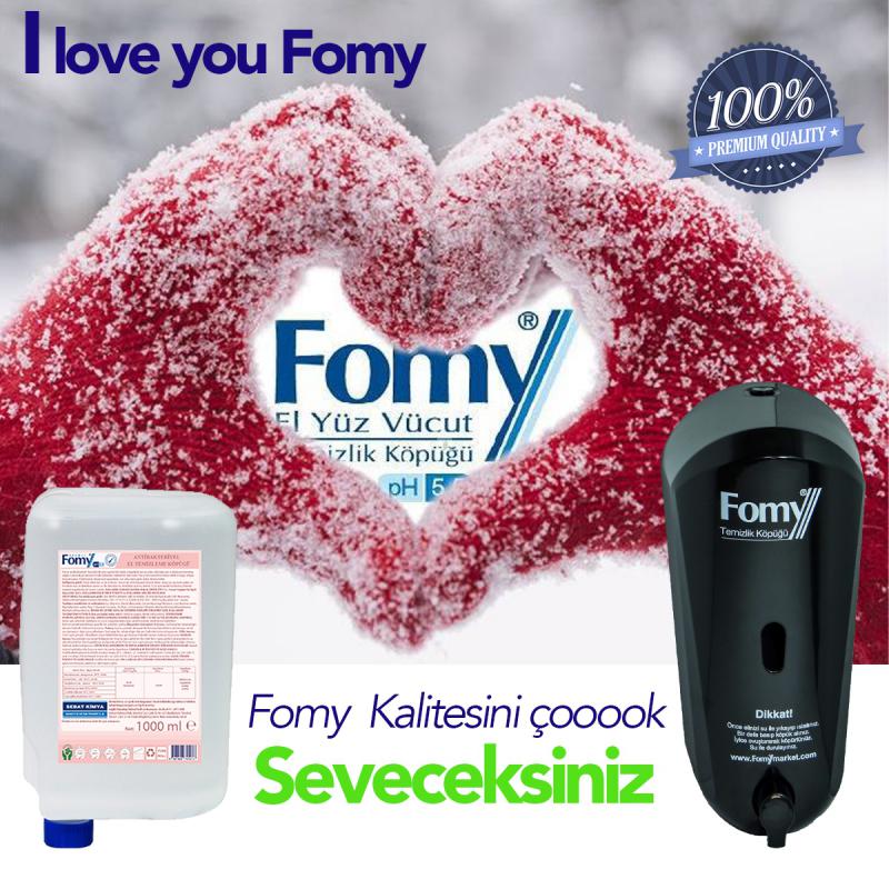 Classic Köpük Sabun 1000ml, 9 kartuş +1 beyaz dispenser, TSE Belgeli, Dermatolojik raporlu