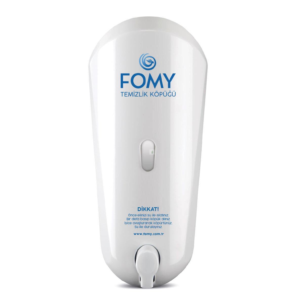Köpük Sabun, Dispenser, beyaz, 1000ml kartuş, köpük sabun, uyumlu, PVC, dayanıklı, kırılmaz,  