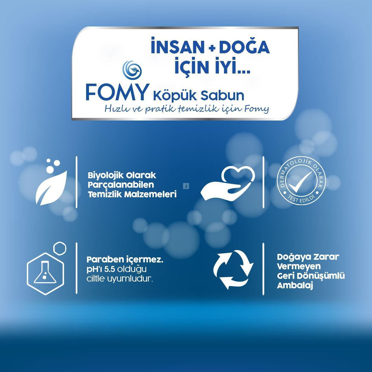 Fomy%20Standart%20Köpük%20Sabun%201800ml%20adet%20+300ml,%20Ph:%205.5,%20dermatolojik%20raporlu,%20Kremli