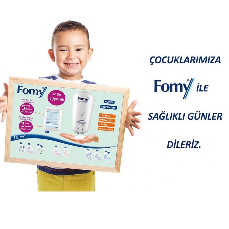 Classic Köpük Sabun 1000ml, 9 kartuş +1 beyaz dispenser, TSE Belgeli, Dermatolojik raporlu