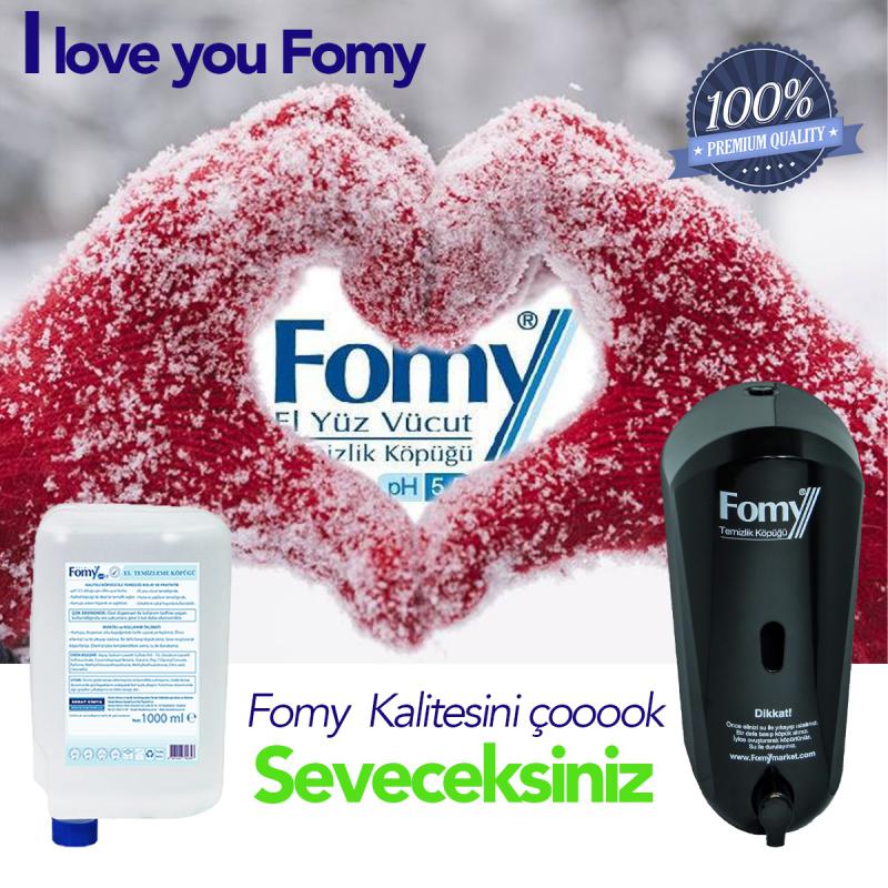 Classic Köpük Sabun 1000ml 9ad +1 adet siyah dispenser, TSE belgeli, Dermatolojik raporlu