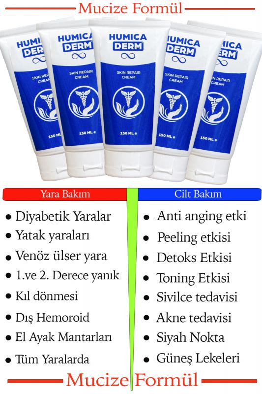Humicaderm Cilt Onarıcı, Yara Bakım Kremi 150ml