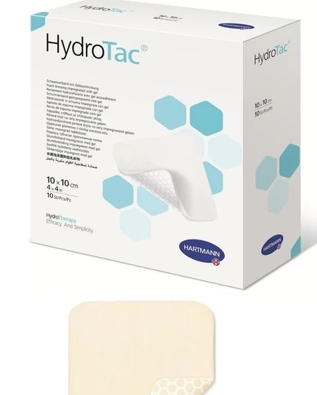 Hydrotac, Hidrojelli Köpük Yara Örtüsü 10x10cm - 10 Adet