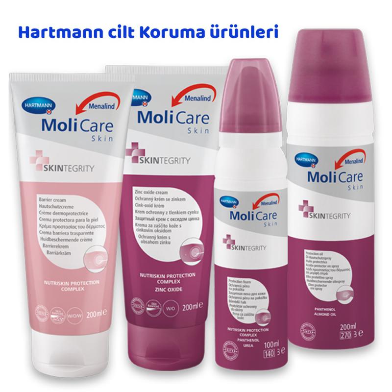 Molicare Skin, %20 çinko oksit içerir, 2x200ml,, yara bakım kremi, pişik giderici ve önleyici krem