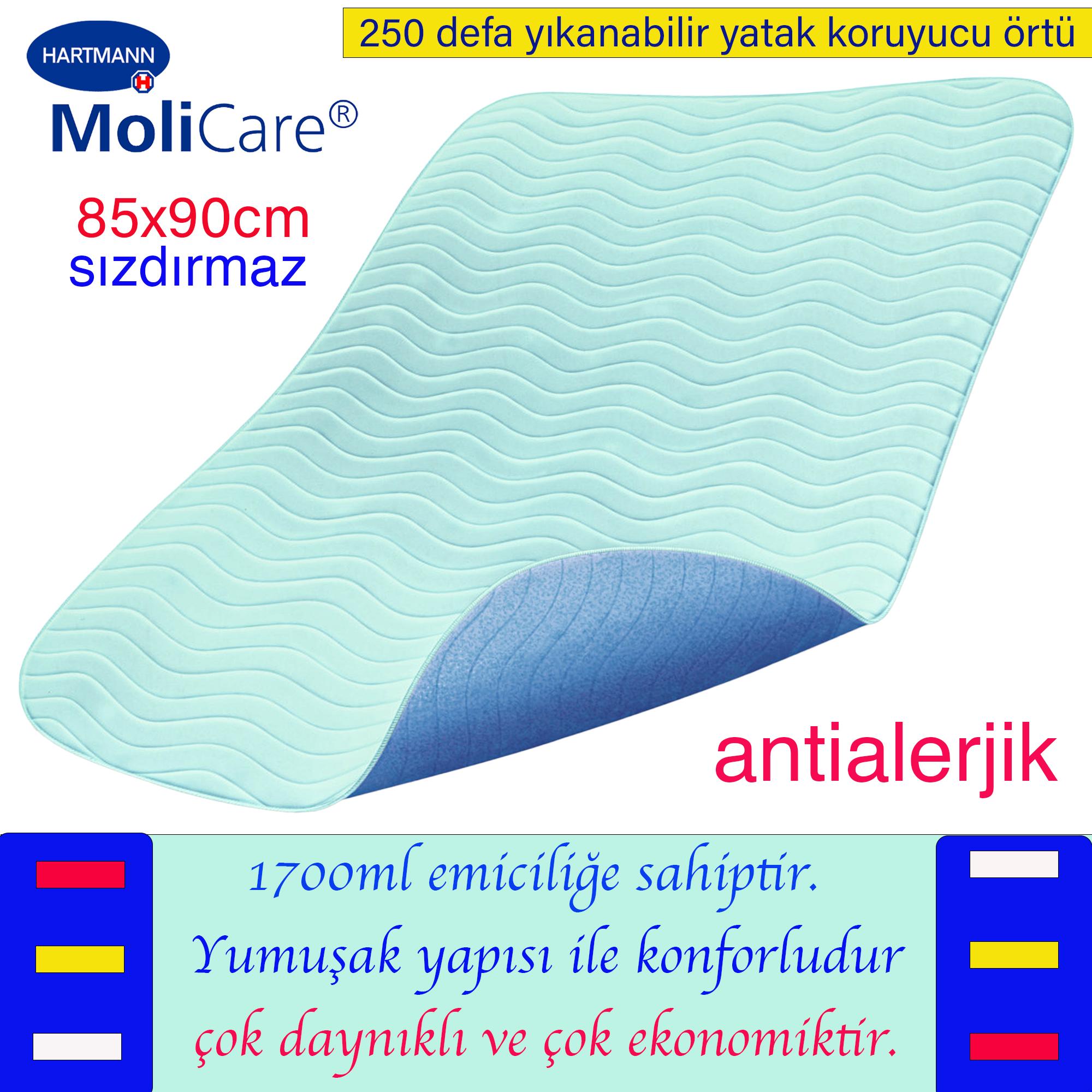 Molicare, Bed mat, 85x90cm, Yıkanabilir yatak koruyucu, Sızdırmaz, 1700ml kapasite