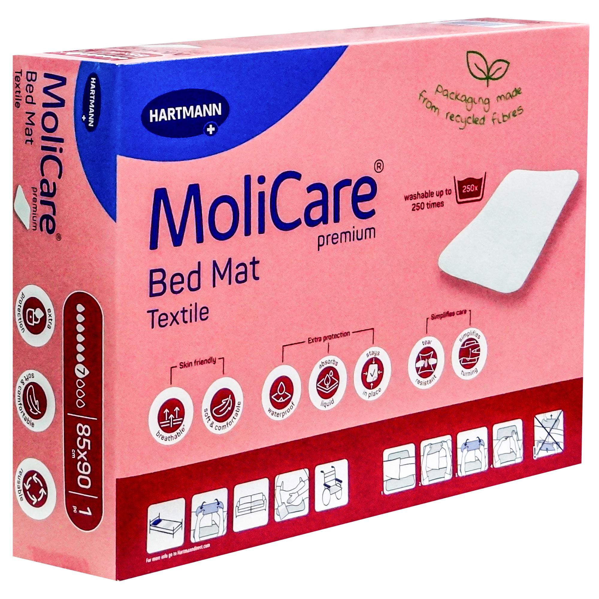 Molicare, Bed mat, 85x90cm, Yıkanabilir yatak koruyucu, Sızdırmaz, 1700ml kapasite