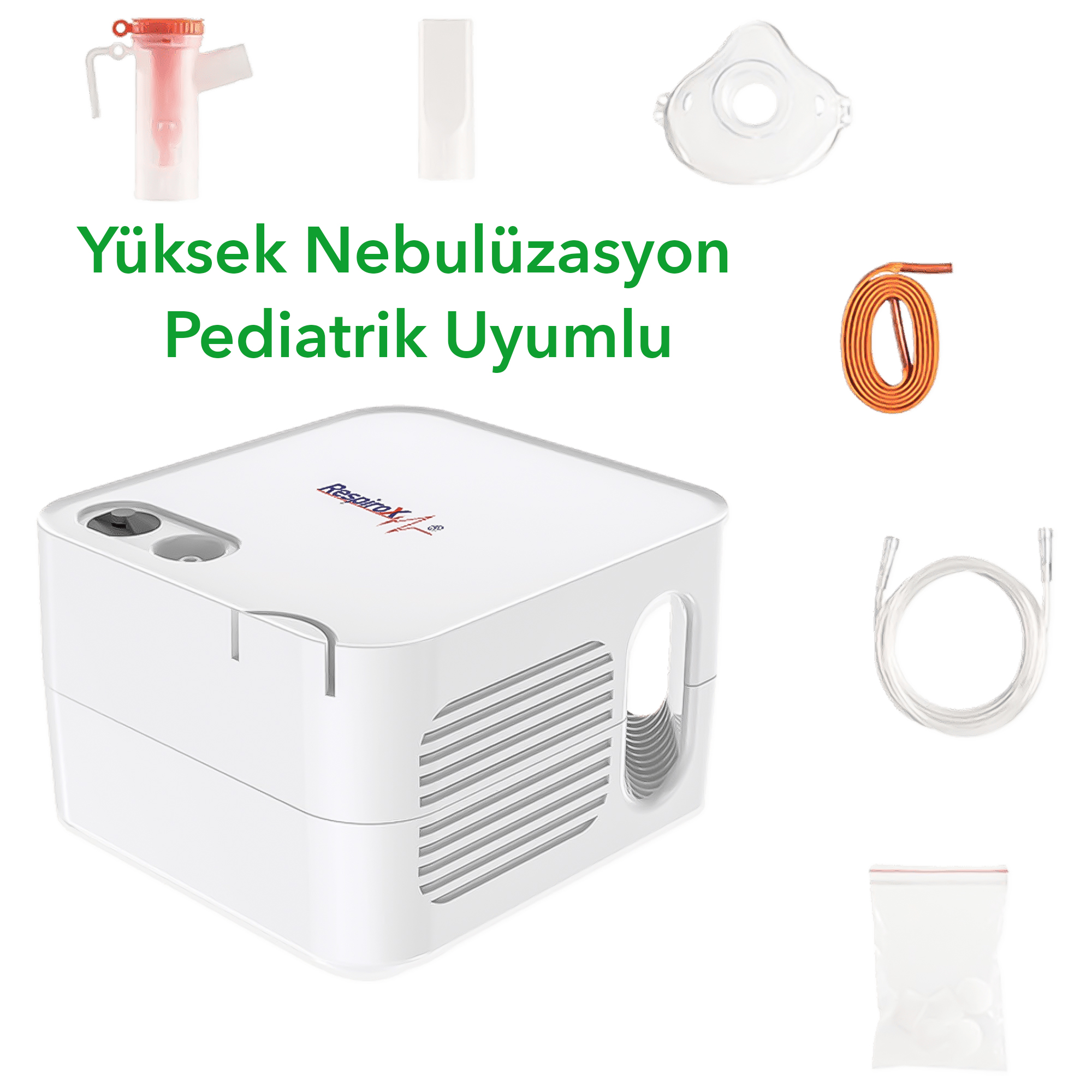 Respirox, Axd303, Kompresörlü Nebulizatör, pediatrik uyumlu