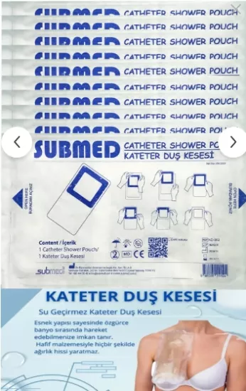 Su Geçirmez Banyo Bandı ,diyaliz Kateter Kesesi, 10 Adet