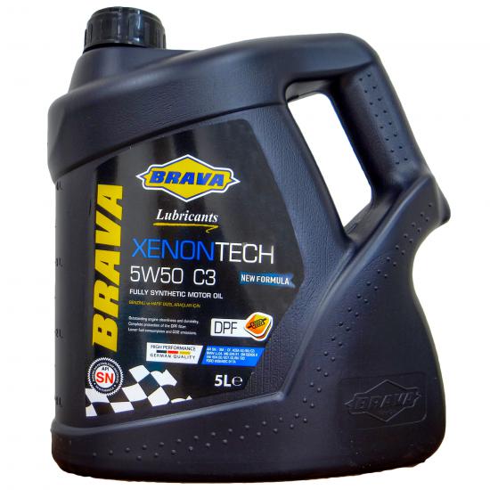 BRAVA XENOTECH 5W50 % 100 SENTETİK MOTOR YAĞI 5LT 