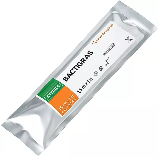 Bactigras, Parafinli, Tül sargı, 15cmx1mt, 