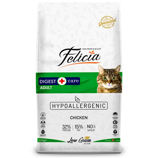 Felicia Hipoalerjenik Az Tahıllı Tavuklu Yetişkin Kedi Maması 12 kg