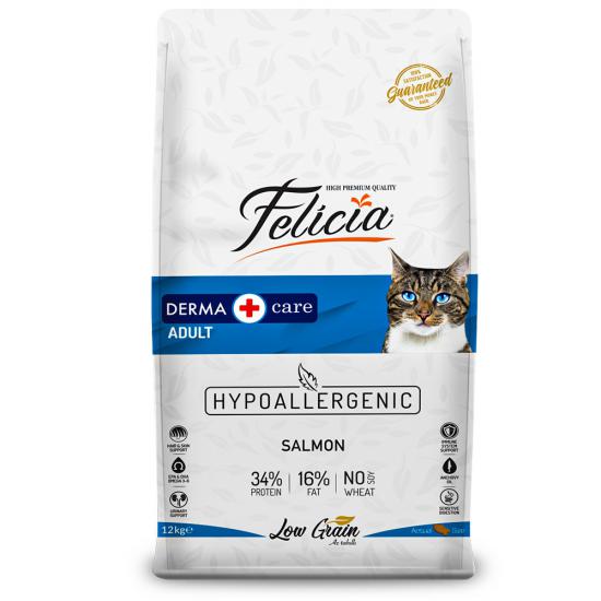 Felicia Hypoallergenic Somonlu Yetişkin Kedi Maması 12 Kg