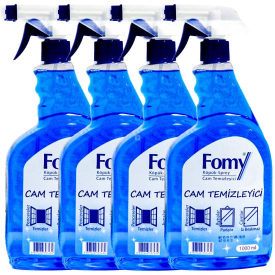 Camsil, Fomy Cam Temizleyici 1000ml x 4ad, Genel Temizlik, Süpermarket, Cam Temizleme, 