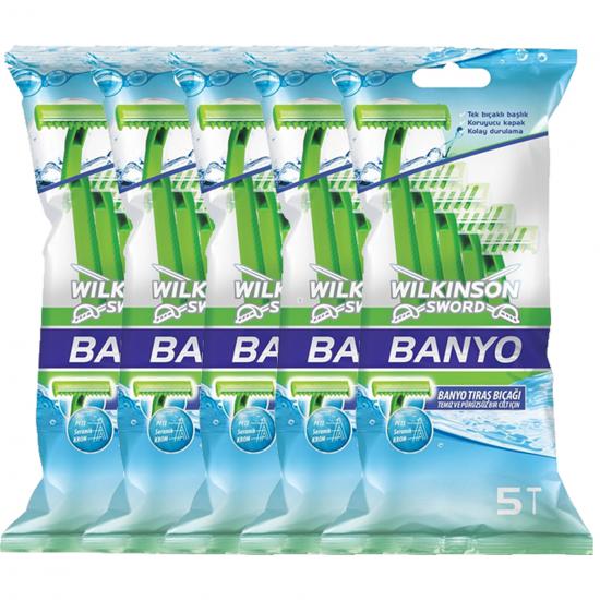 Wilkinson banyo 5li poşet 25adet, Wilkinson Banyo, Banyo Ürünleri, Kişisel Hijyen, Tıraş Bıçağı, 