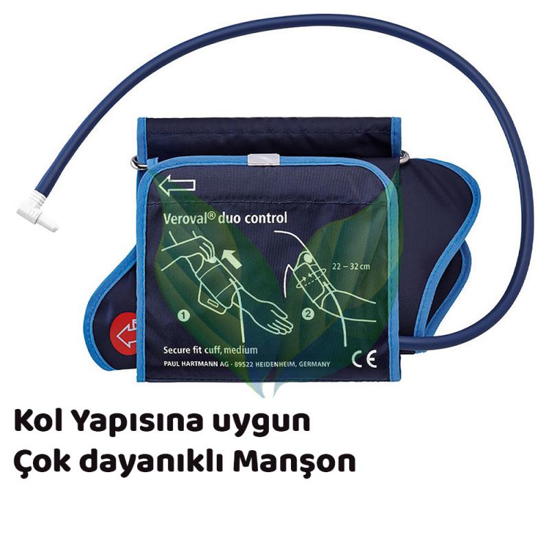 Hartmann Veroval Duo Control, Hafızalı, Tam Otomatik Tansiyon Aleti, Osilometrik ve Korotkoff Teknolojisi - 6 Yıl Garanti